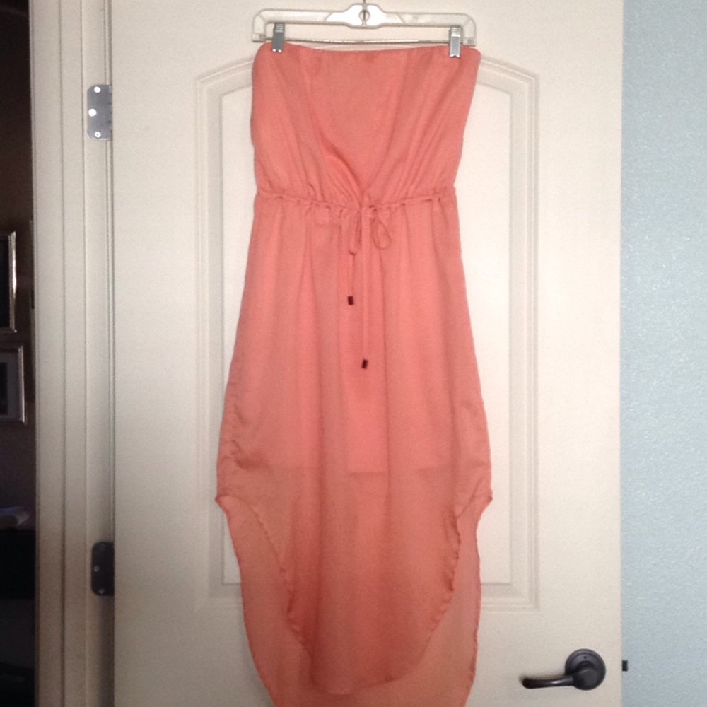Fun Bar III high low coral dress!